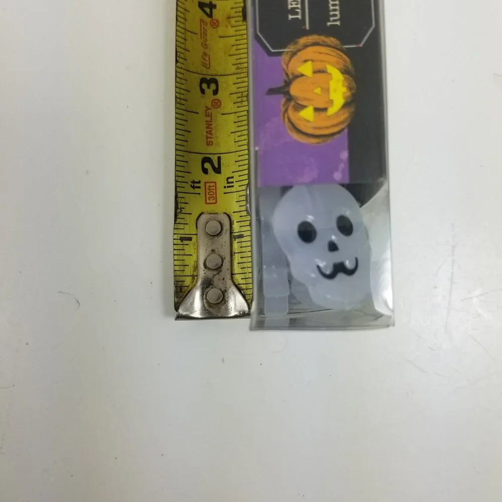 Halloween Skull light for indoor use requires 2 AA batteries